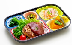 かかし亭の宅配弁当 みんな大好きハンバーグ♪